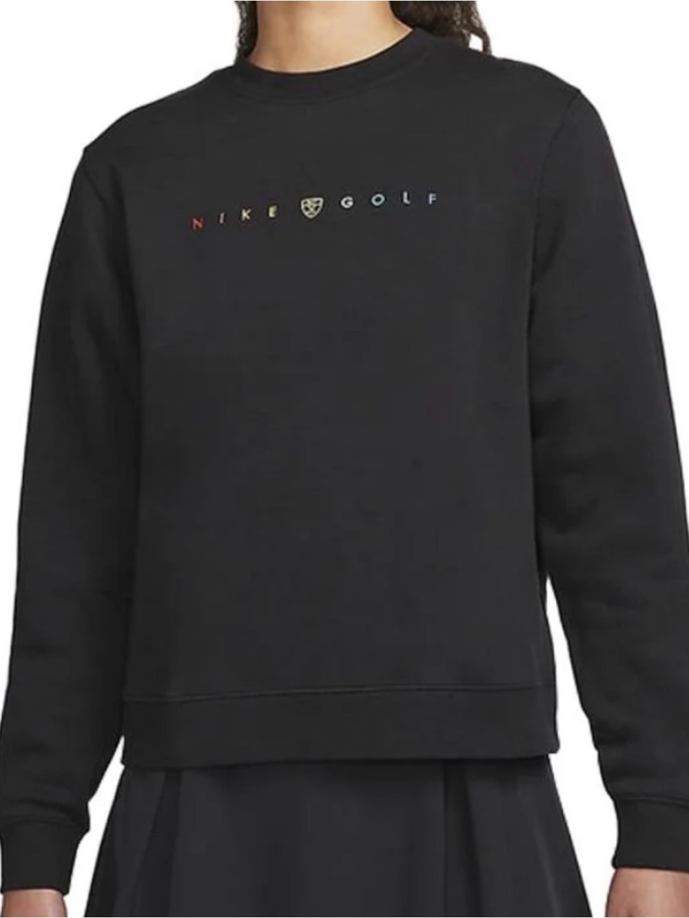 Nike Golf Crewneck Sweatshirt with Multicolor Logo Activewear Size small